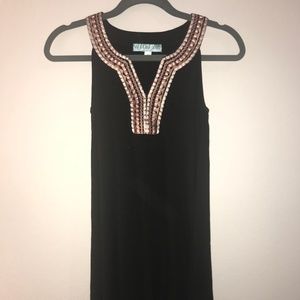 Black Embroidered Dress